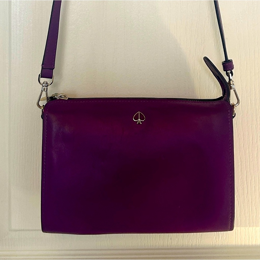 Kate Spade purple plum colored crossbody bag, small
